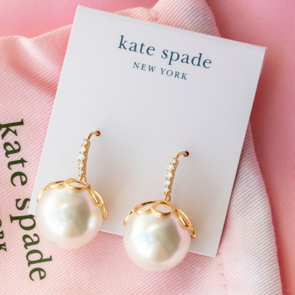 kate spade pearlette drop earrings